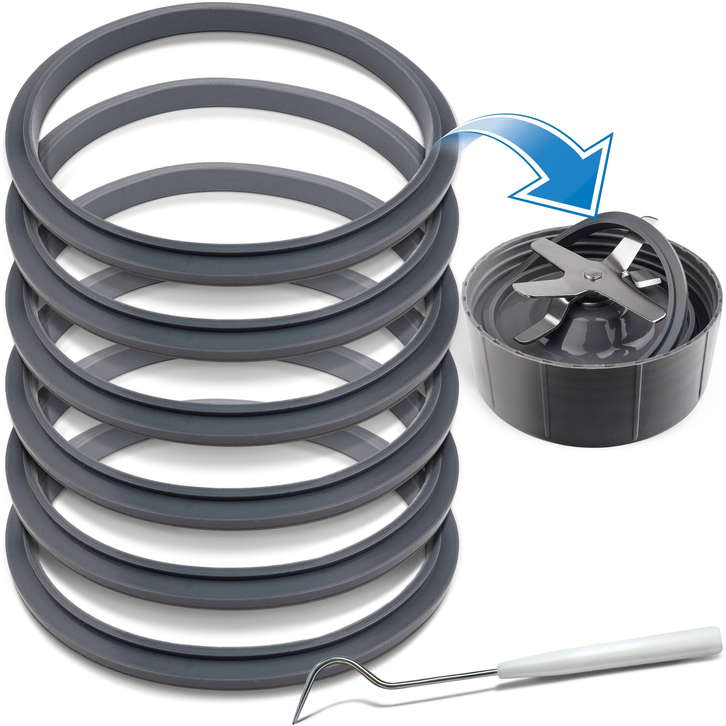Seal Rings Gaskets Replacement for Nutribullet Blender Parts Accessories