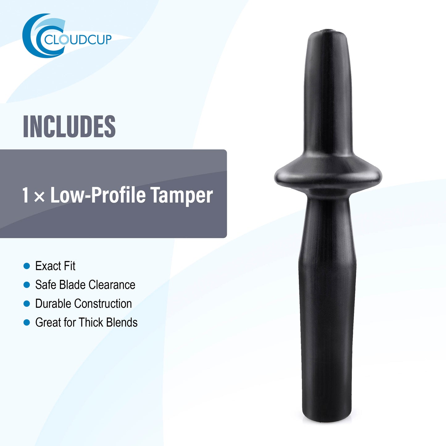 Low Profile Tamper Plunger for Vitamix 64-ounce Low Profile Container