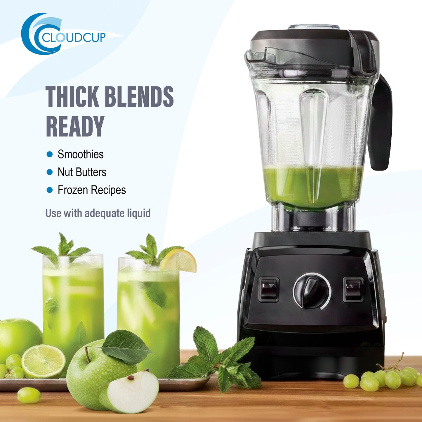 Low Profile Tamper Plunger for Vitamix 64-ounce Low Profile Container