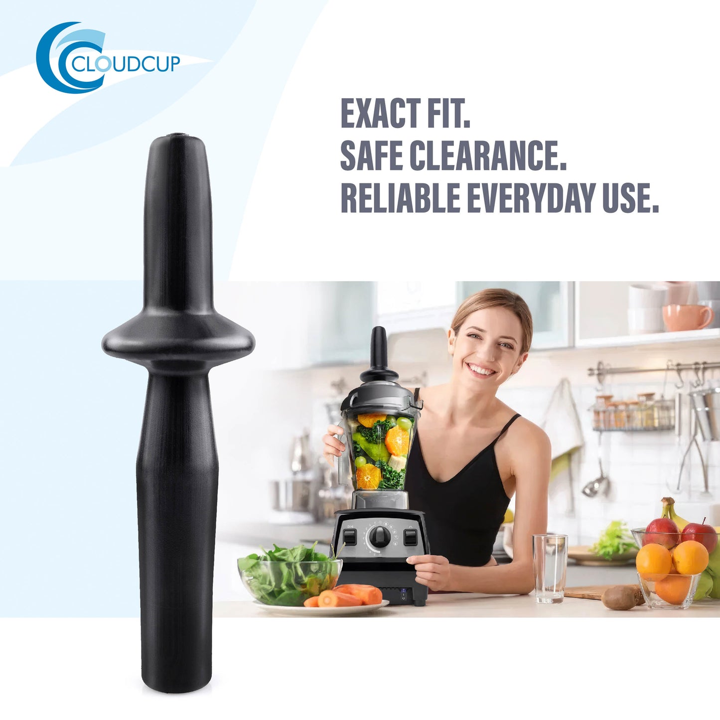 Low Profile Tamper Plunger for Vitamix 64-ounce Low Profile Container