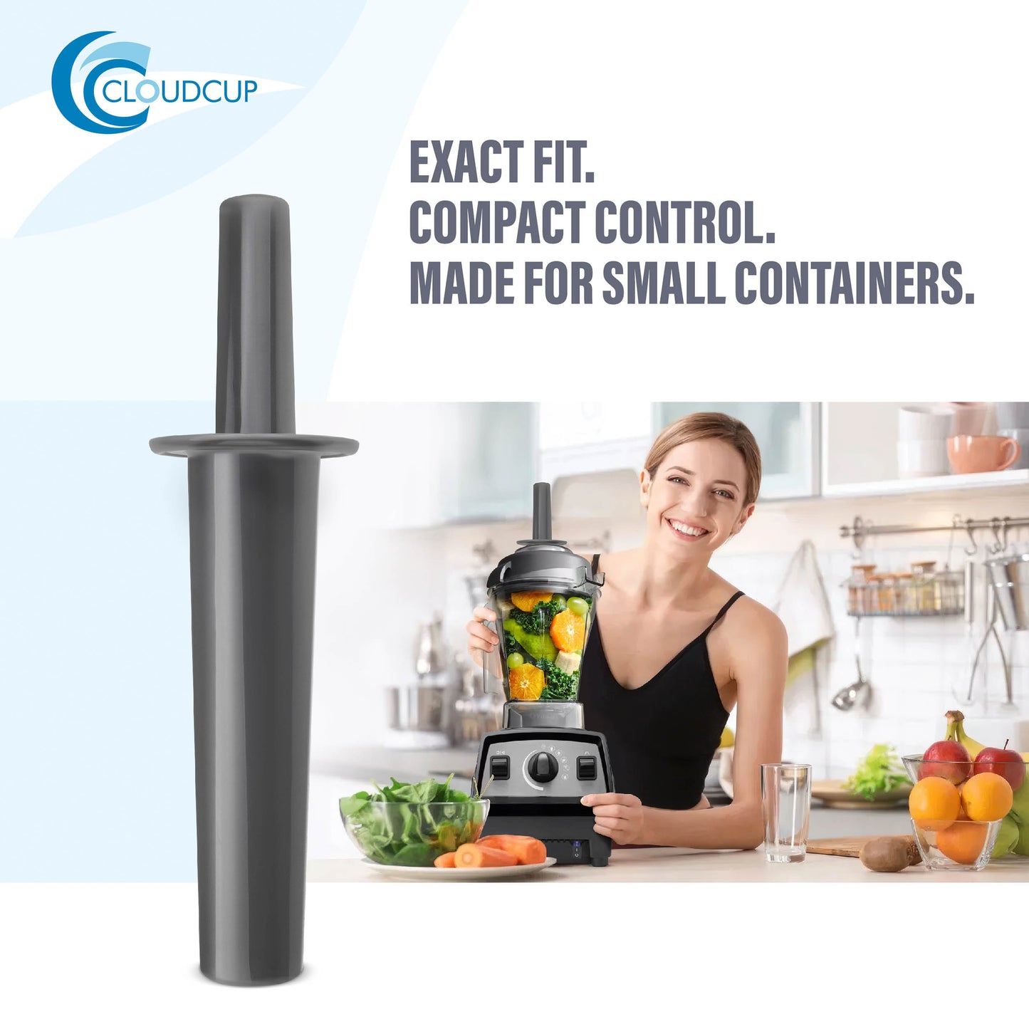Small Mini Tamper Plunger Replacement for Vitamix 32 and 48 oz Containers