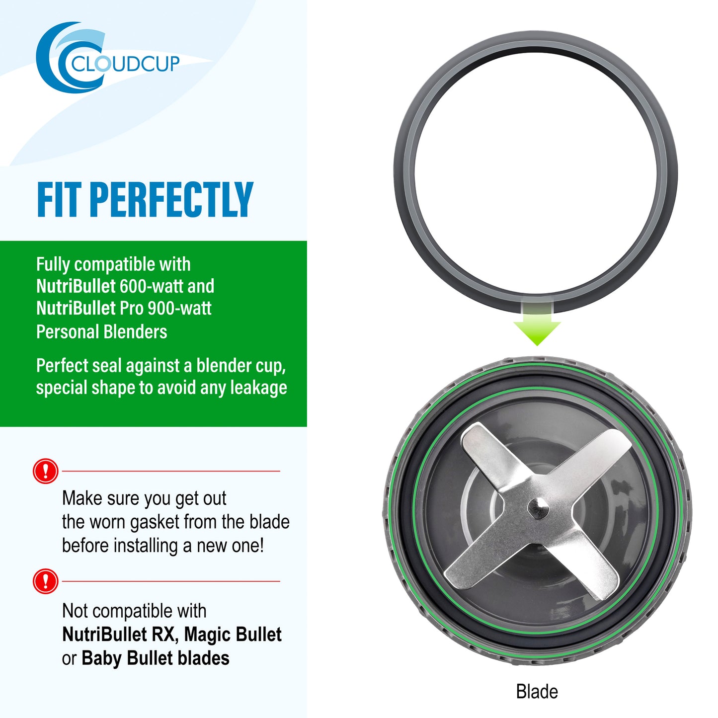 Seal Rings Gaskets Replacement for Nutribullet Blender Parts Accessories